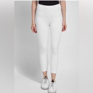 NWT LYSSE The Perfect Fit High Waist Classic Denim Look White Size Small